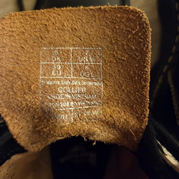 Dr. Martens Black Collier Bex Black Leather Double-laced Boots - Picture 9 of 9